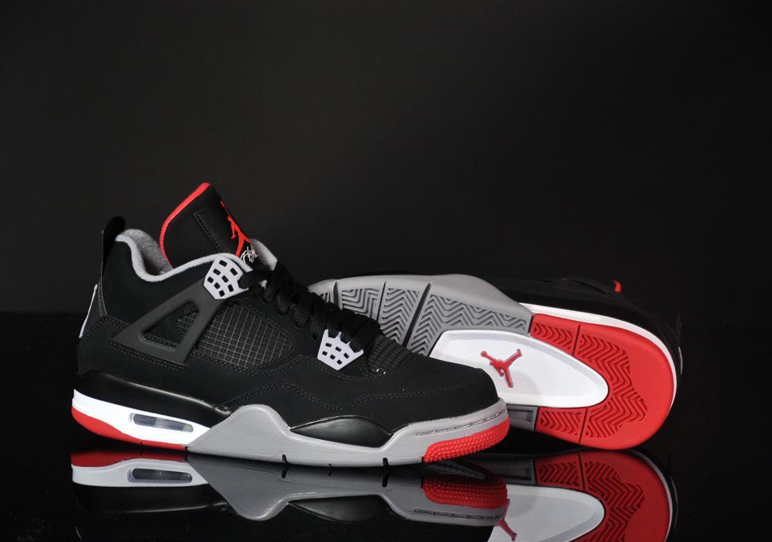 Black and red retro 4s on sale